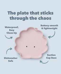 Loulou Lollipop Baby Weaning Loulou Lollipop Snack Plate - Skylar Shell