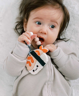 Loulou Lollipop Teethers Loulou Lollipop Pacifier Clip Teething Set - Ebi Sushi