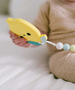 Loulou Lollipop Teethers Loulou Lollipop Pacifier Clip Teething Set - Lemon