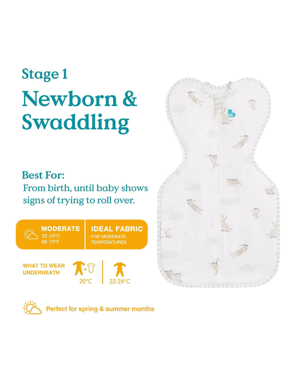 Love to Dream Dreampod Sleep Bags &amp; Swaddling Love to Dream Swaddle Up™ (1.0 Tog) - Cloud Bunny