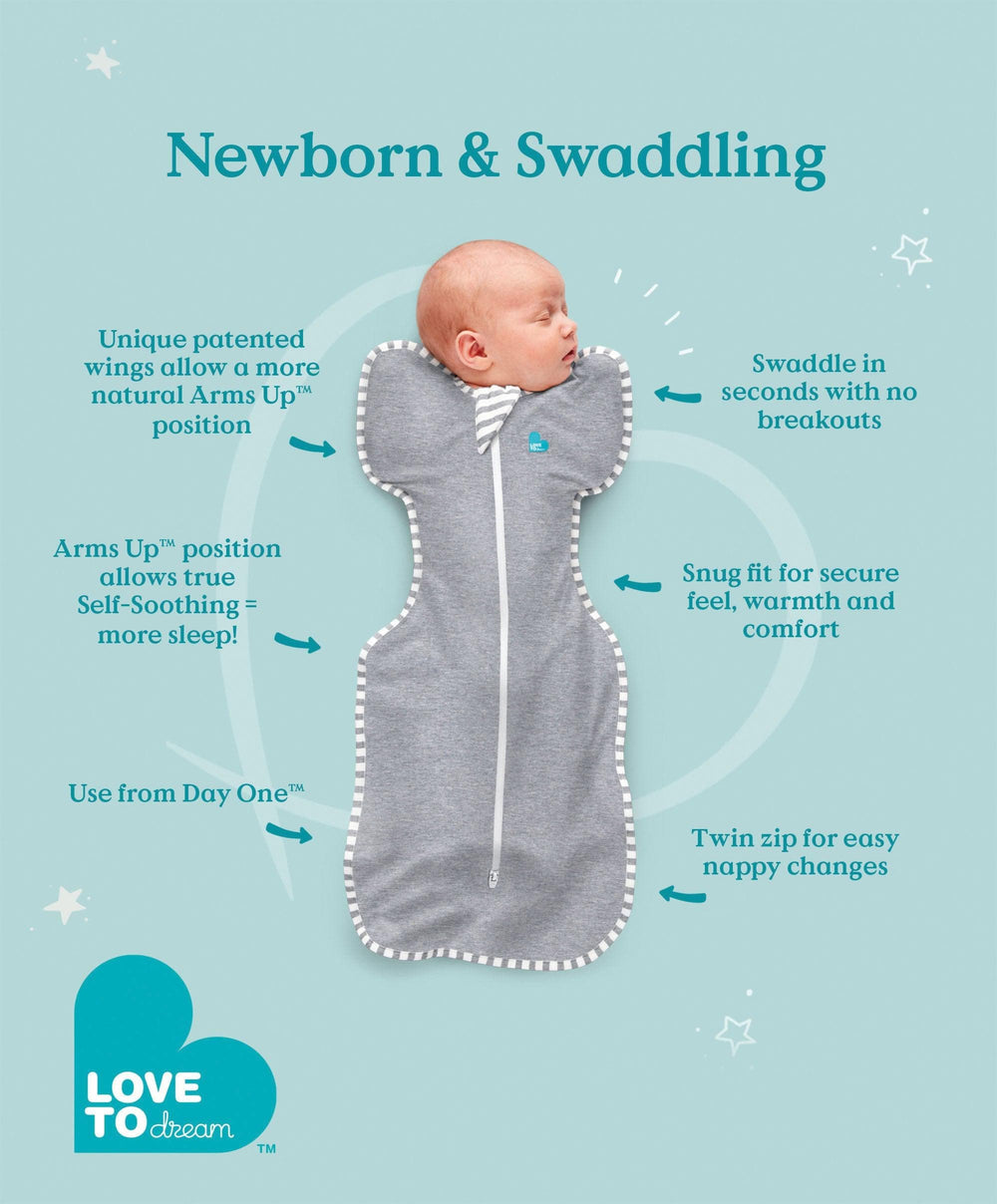 Love to Dream Dreampod Sleep Bags &amp; Swaddling Love to Dream Swaddle Up™ (1.0 Tog) - Cloud Bunny