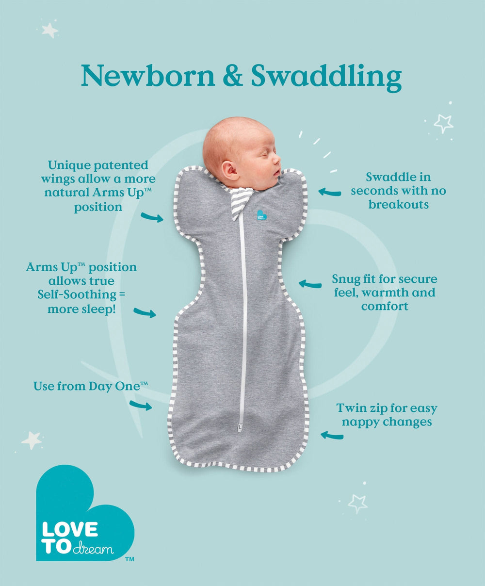 Love to Dream Dreampod Sleep Bags &amp; Swaddling Love To Dream Swaddle Up™ (2.5 Tog) - White Dreamer
