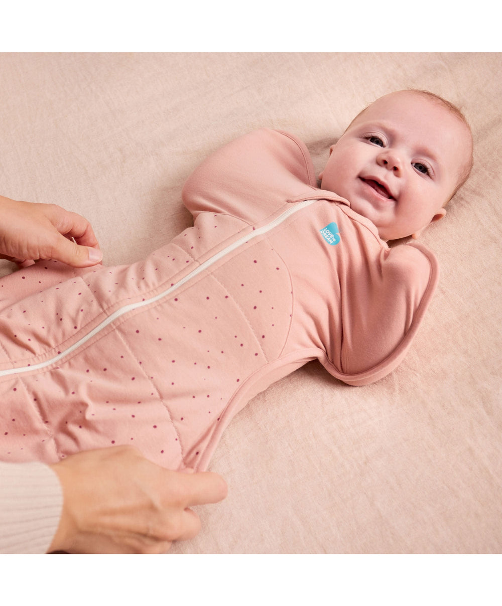 Love to Dream Dreampod Sleep Bags &amp; Swaddling Love to Dream™ Swaddle Up™ Small/3.5-6kg (2.5 Tog) - Pebbles Rose,