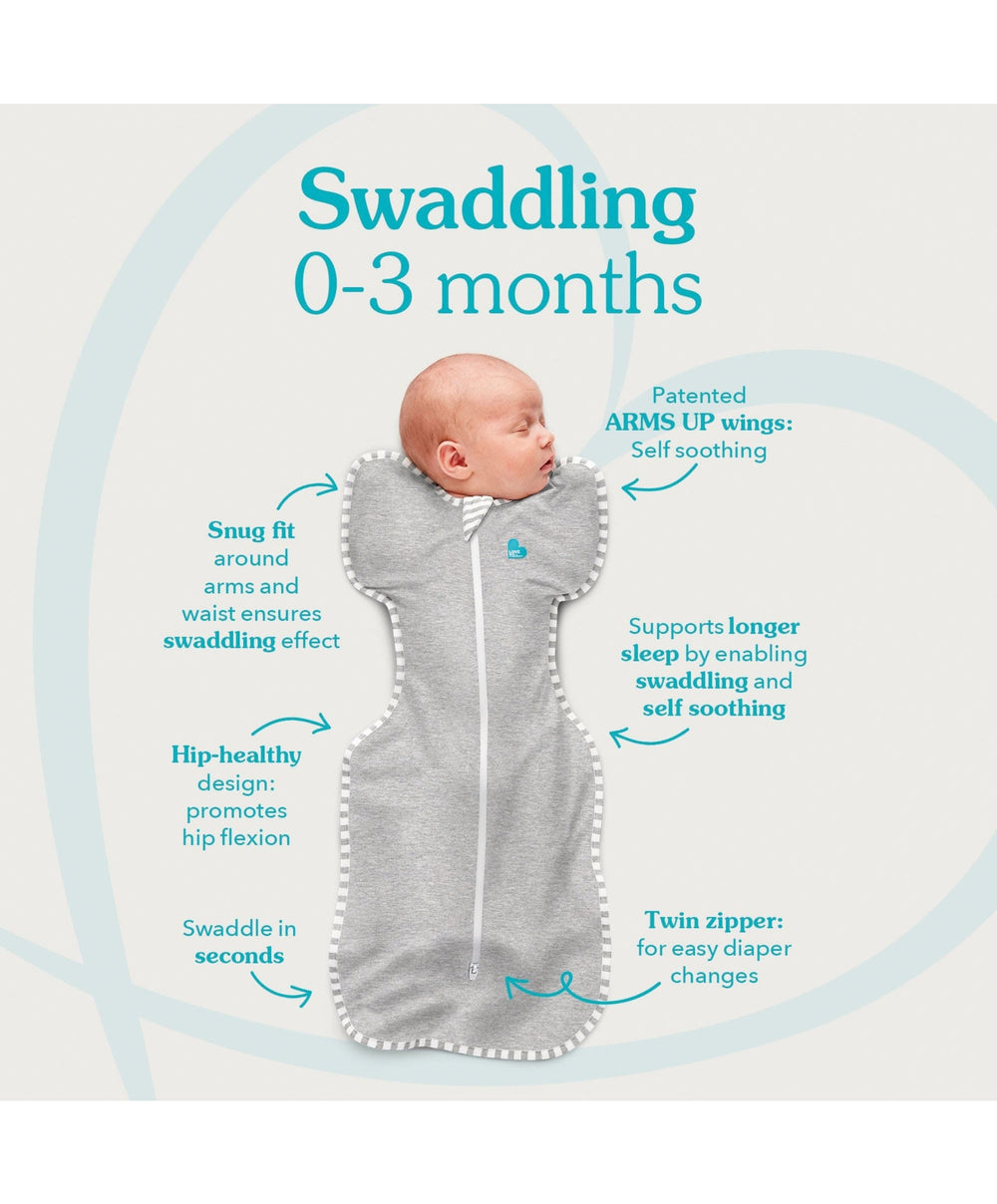 Love to Dream Dreampod Sleep Bags &amp; Swaddling Love to Dream™ Swaddle Up™ Small/3.5-6kg (2.5 Tog) - Pebbles Rose,
