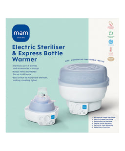 Mam Bottle Feeding MAM Baby 6-in-1 Electric Steam Steriliser & Bottle Warmer - Grey