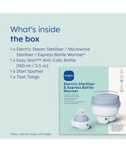 Mam Bottle Feeding MAM Baby 6-in-1 Electric Steam Steriliser & Bottle Warmer - Grey