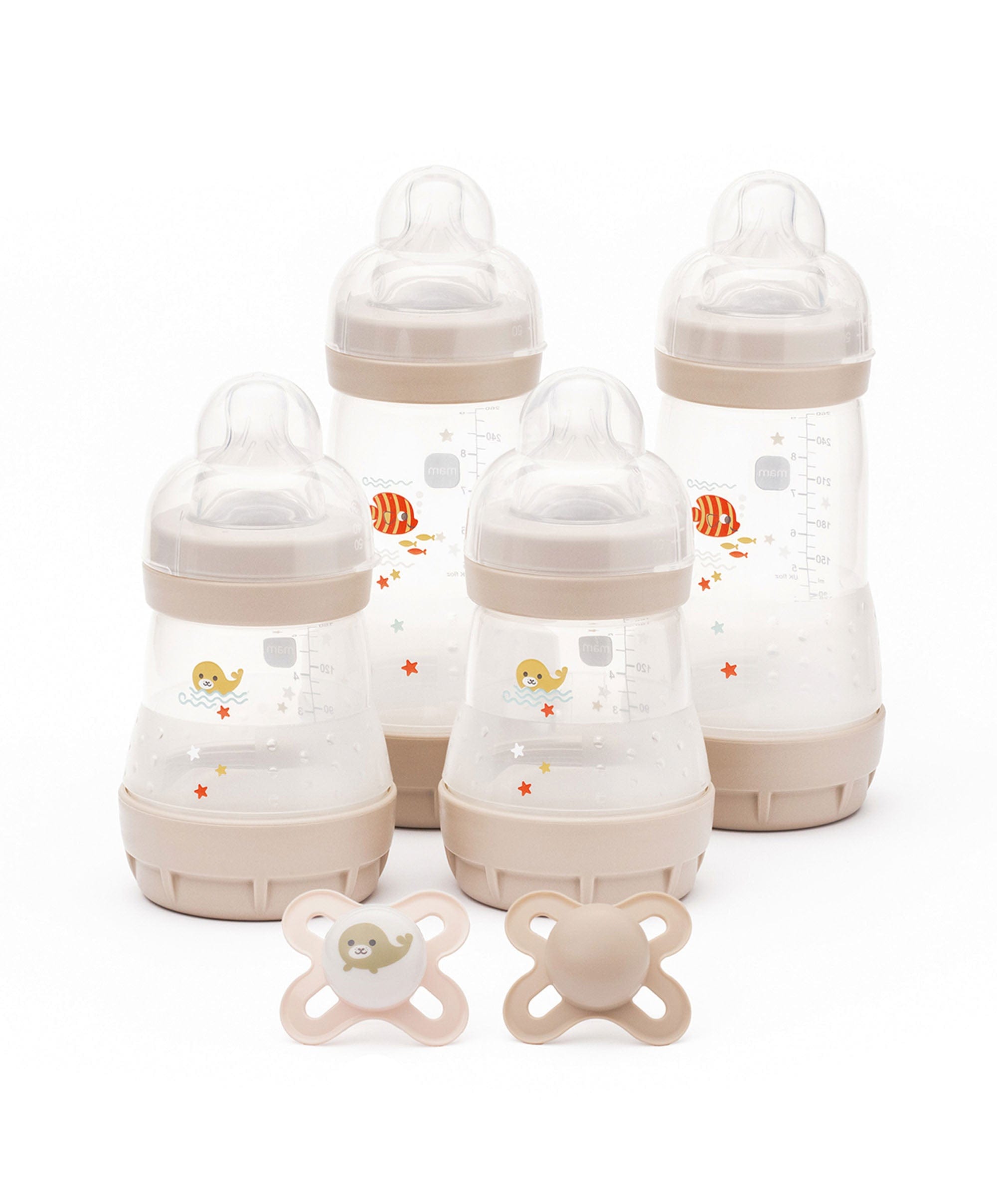MAM Baby Anti Colic Bottles Soothers Set Grey – Mamas Papas IE