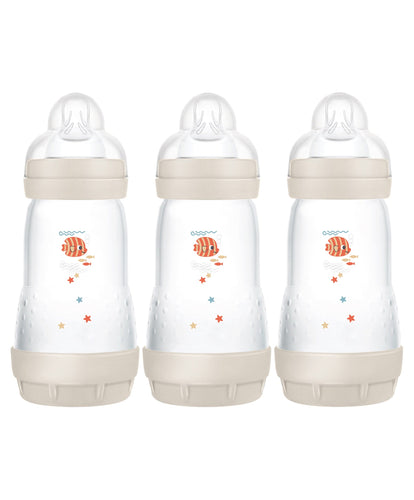 Mam Bottle Feeding MAM Easy Start Anti-Colic 260ml Bottle (3 Pack) - Cotton