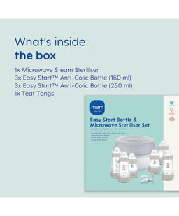Mam Bottle Feeding MAM Easy Start Bottle & Microwave Steriliser Set