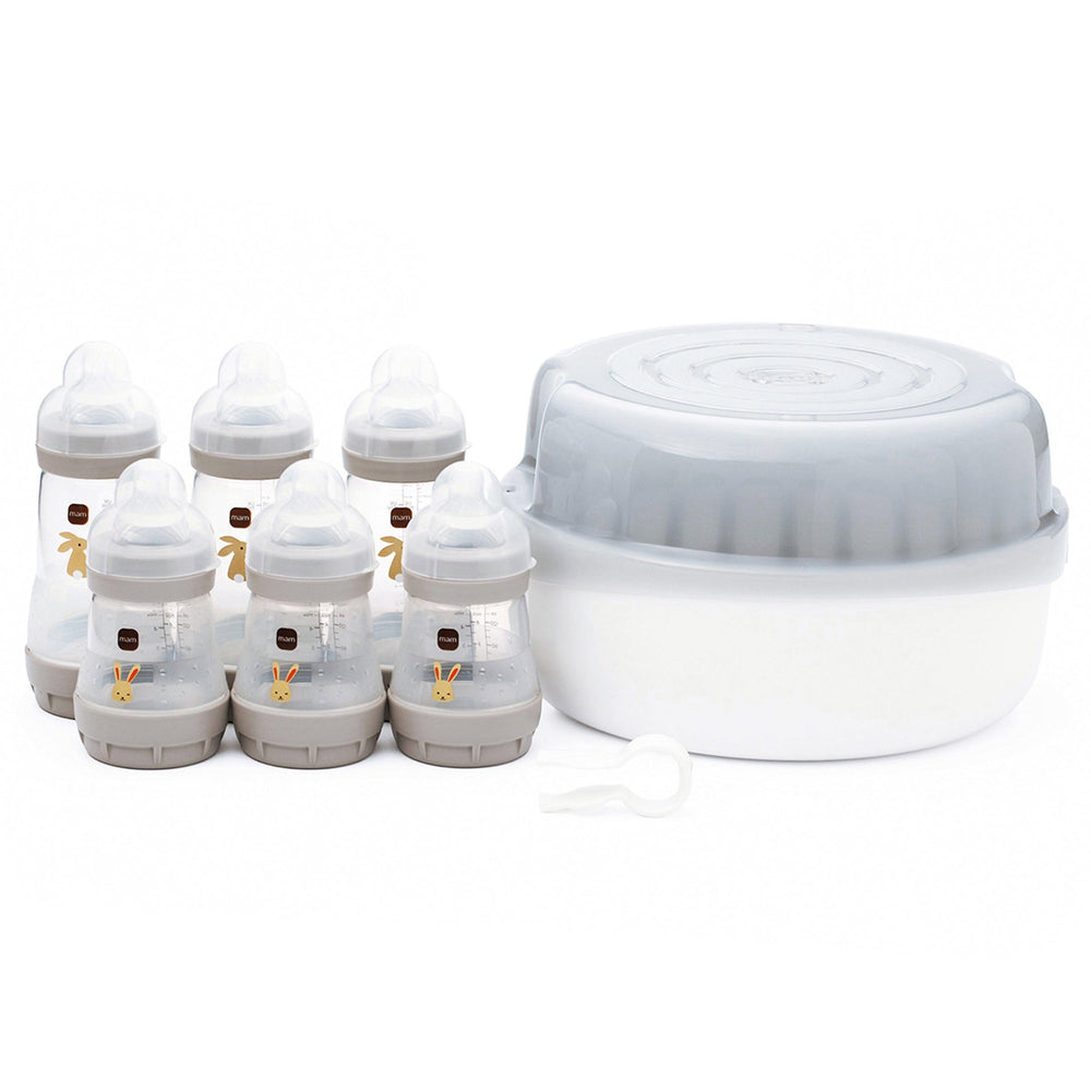 Mam Bottle Feeding MAM Easy Start Bottle &amp; Microwave Steriliser Set