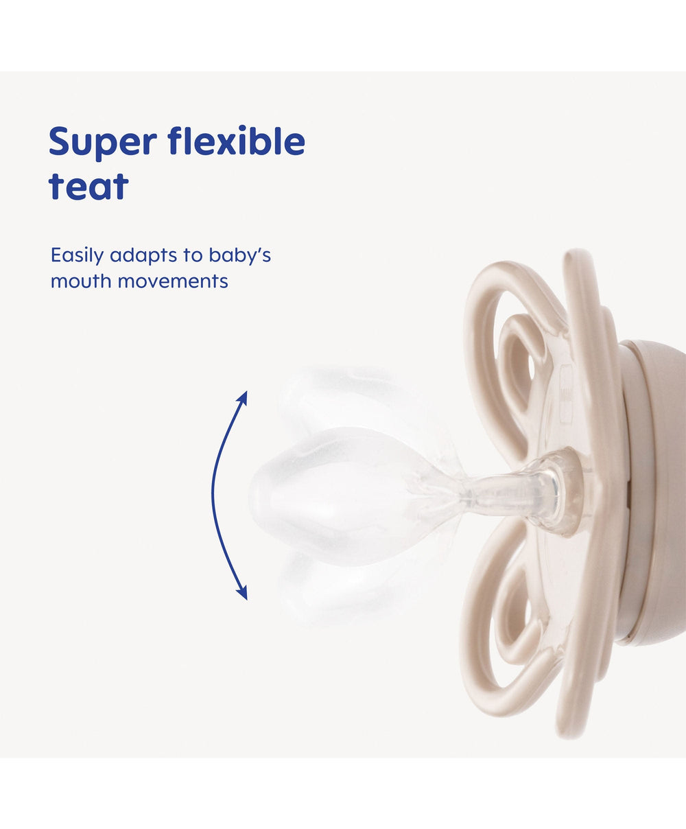 Mam Bottle Feeding MAM Perfect 0-2m Soother (2 pack) - Beige