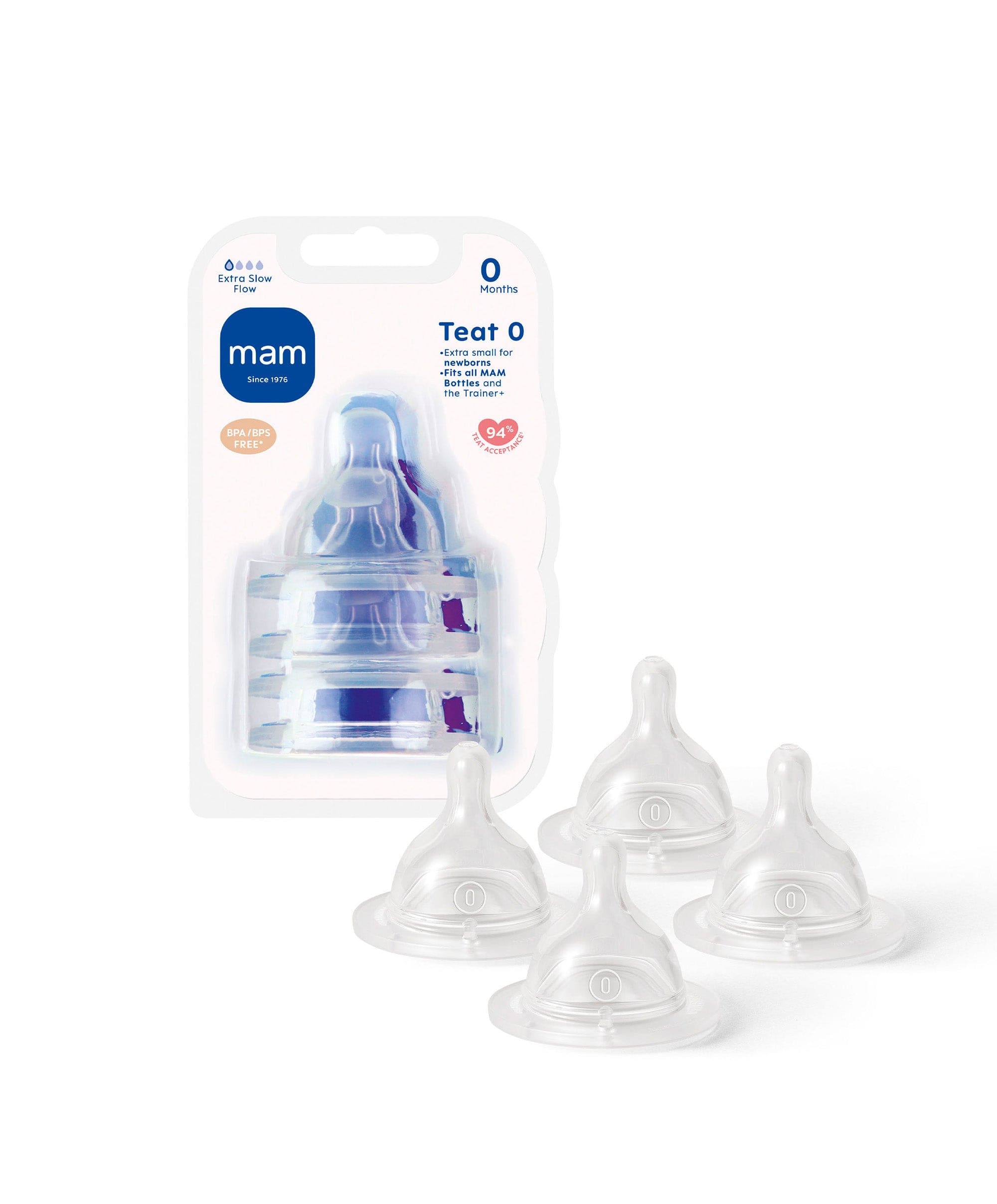 MAM Size Bottle Teats (4 Pack) – Mamas Papas IE
