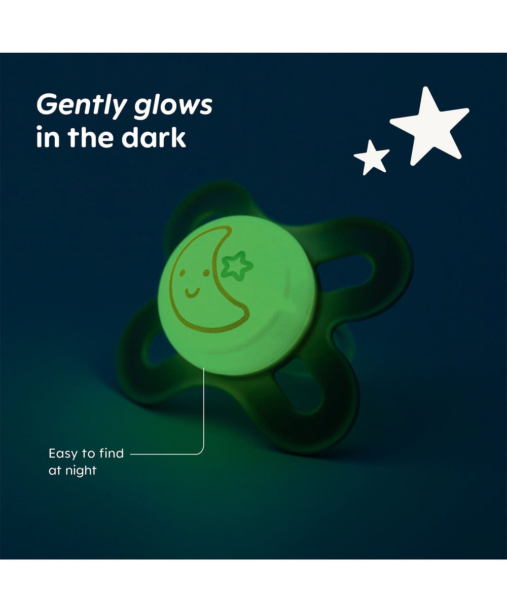 Mam MAM Start 0-2m Night Soother (2 Pack) - Green/Linen