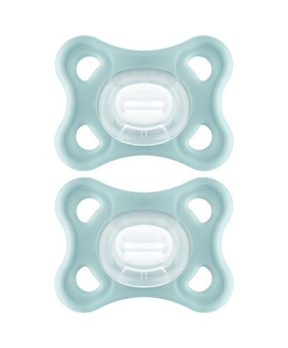 Mam Soothers MAM Comfort Soothers 3-12m (2 Pack) - Blue Grey