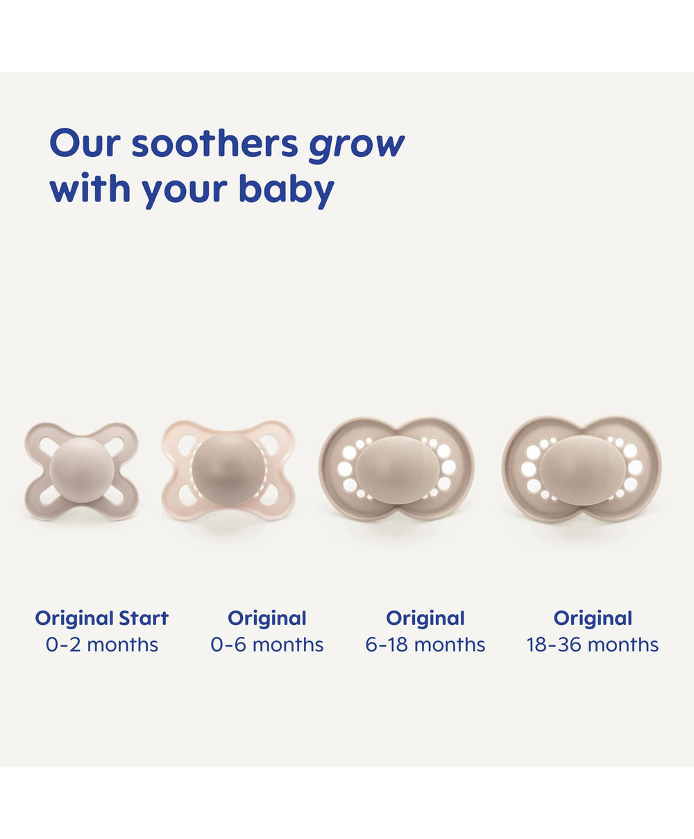 Mam Soothers MAM Original Night 0-6m Soother (2 Pack) - Mint/Shell