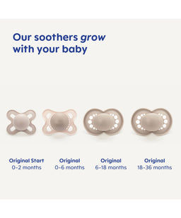 Mam Soothers MAM Original Night 0-6m Soother (2 Pack) - Mint/Shell