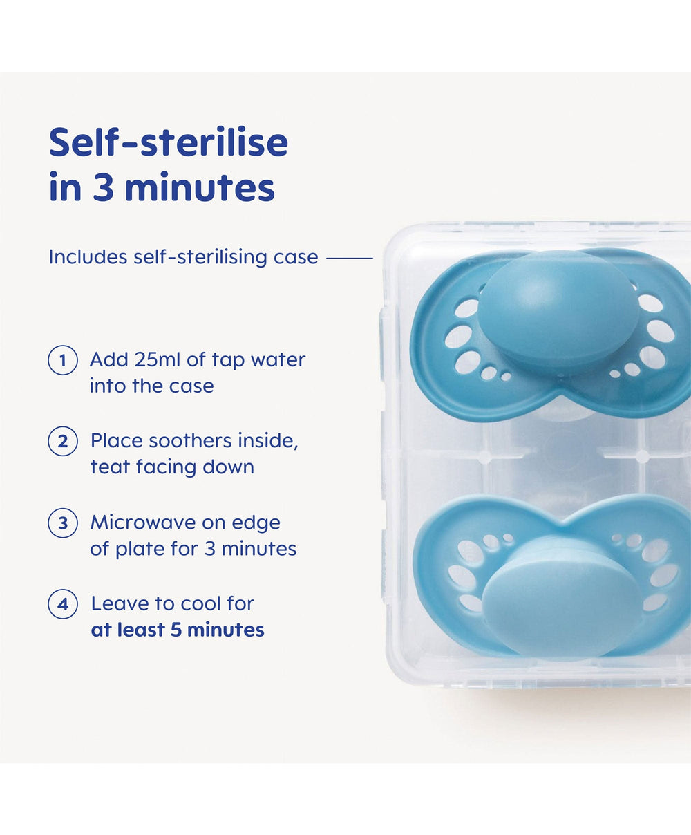 Mam Soothers MAM Original Night 0-6m Soother (2 Pack) - Mint/Shell