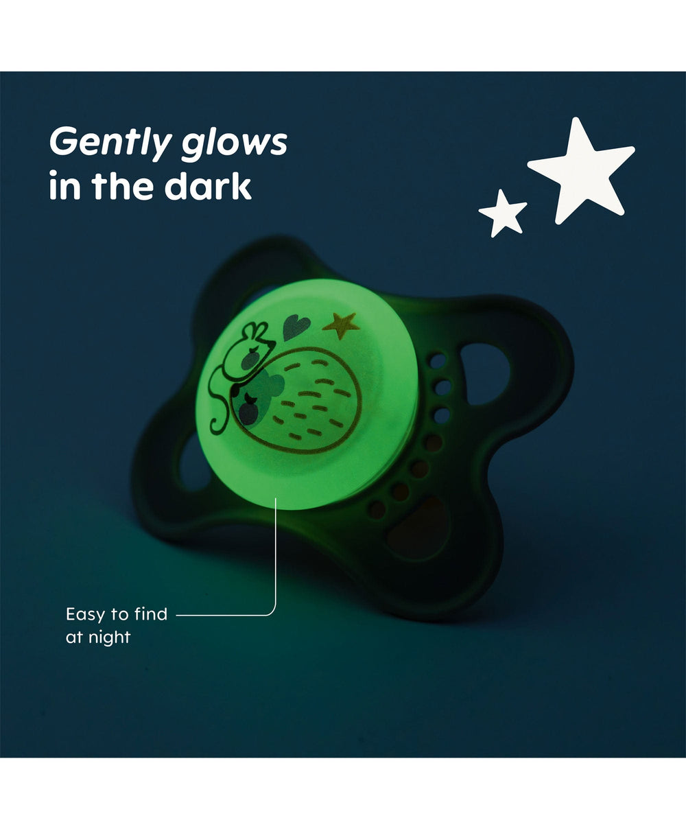 Mam Soothers MAM Original Night 0-6m Soother (2 Pack) - Mint/Shell