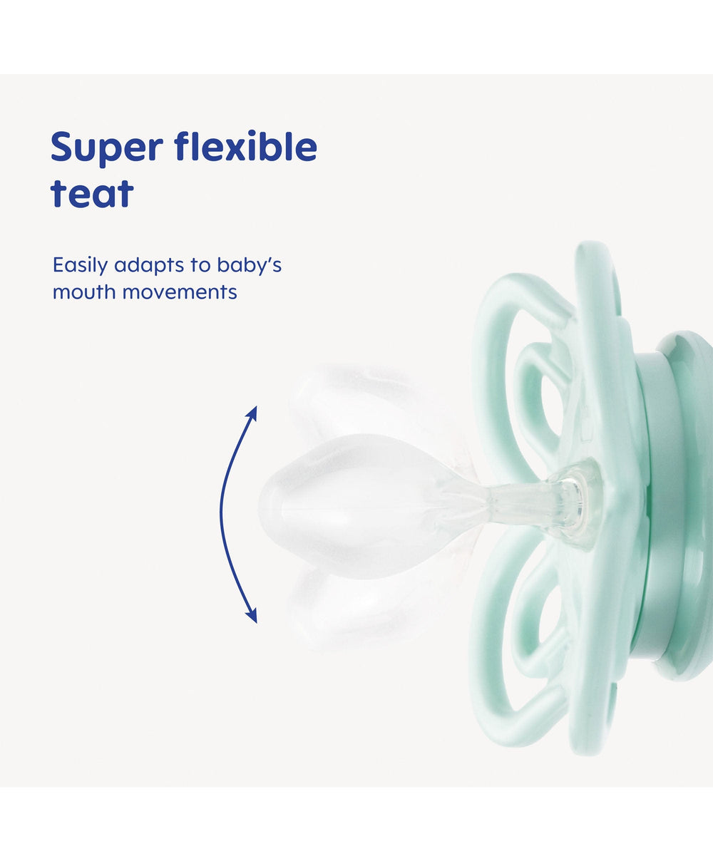 Mam Soothers MAM Perfect Night 0-6M Soother (2 Pack) - Yellow