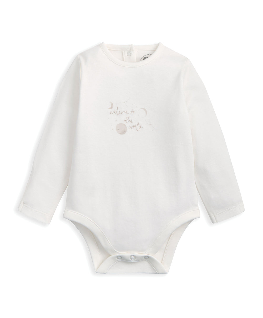 Mamas &amp; Papas 0-3m Celestial Bodysuit &amp; Leggings Set (2 Pieces) &amp; Bunny Beanie Gift Box