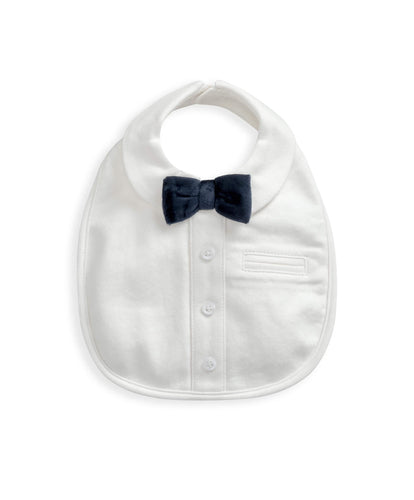 Mamas & Papas 1-Size Mock Shirt Bib (One Size) - White