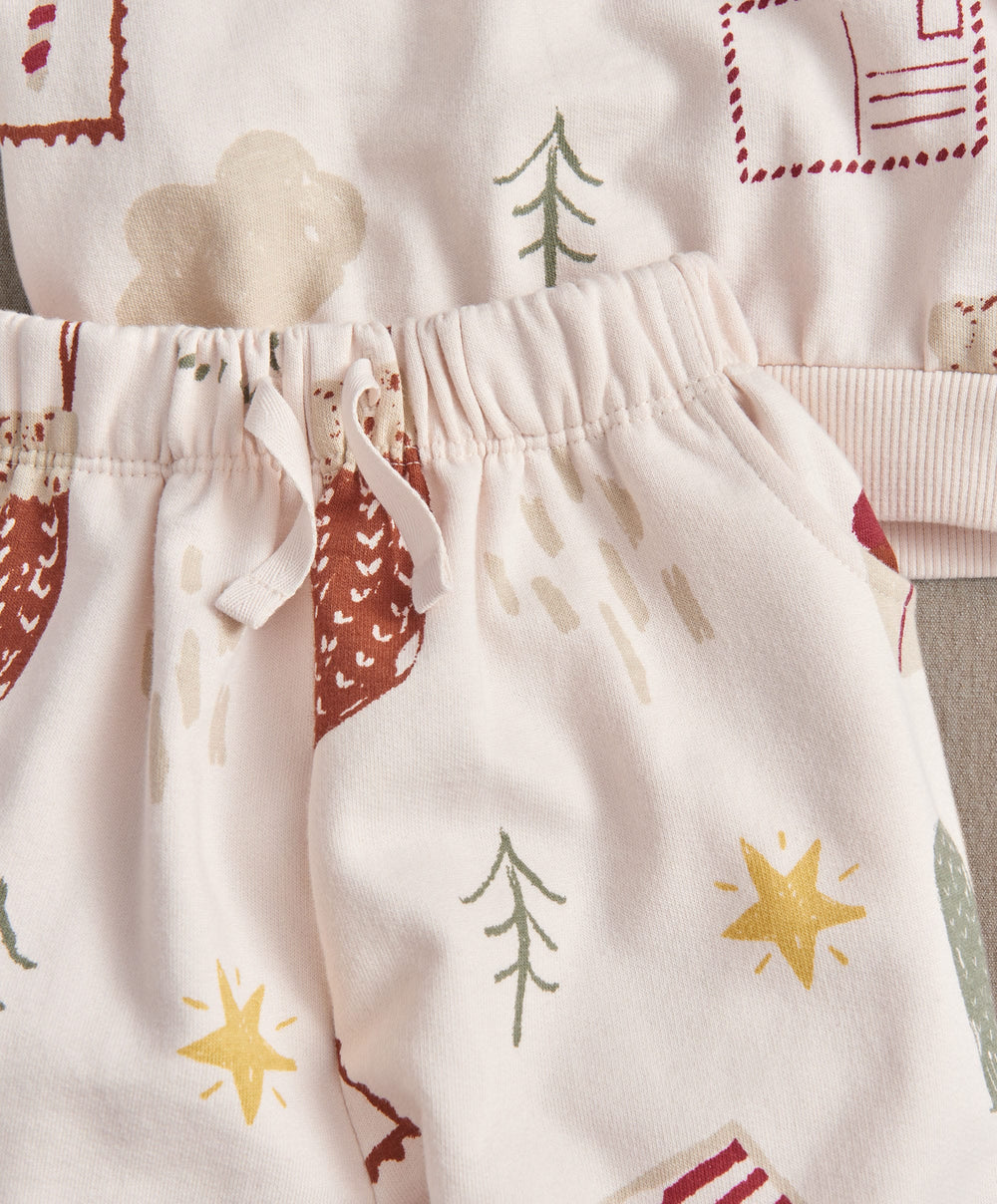 Mamas &amp; Papas 2pc Set Christmas Icon Sweat &amp; Jogger Set