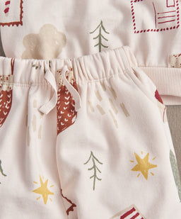 Mamas & Papas 2pc Set Christmas Icon Sweat & Jogger Set