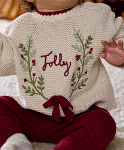 Mamas & Papas 2pc Set Christmas Wreath Top & Leggings Set