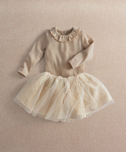 Mamas & Papas 2pc Set Gold Sequin Tutu & Bodysuit