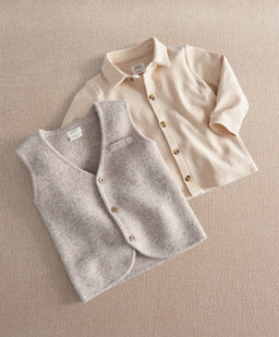 Mamas & Papas 2pc Set Knitted Waistcoat & Shirt (Pack of 2)