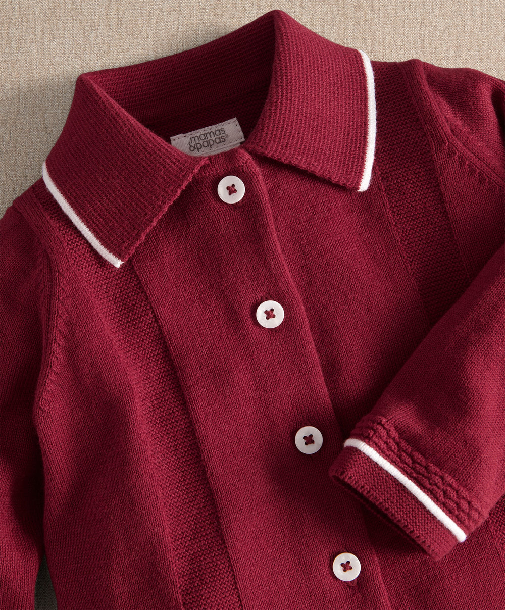 Mamas &amp; Papas 2pc Set Mr Santa Christmas Outfit Set