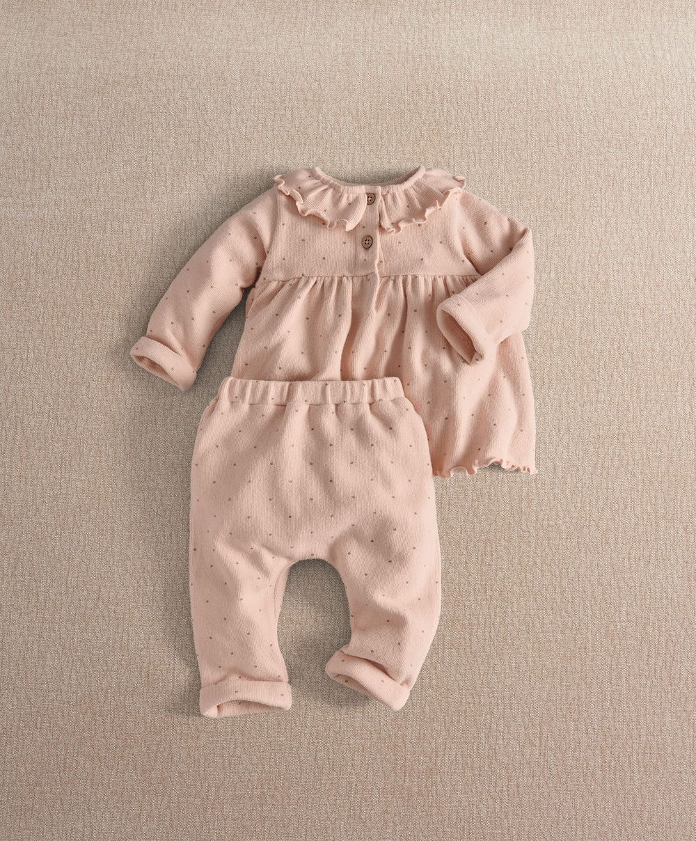 Mamas &amp; Papas 2pc Set Pink Floral Top &amp; Legging Set