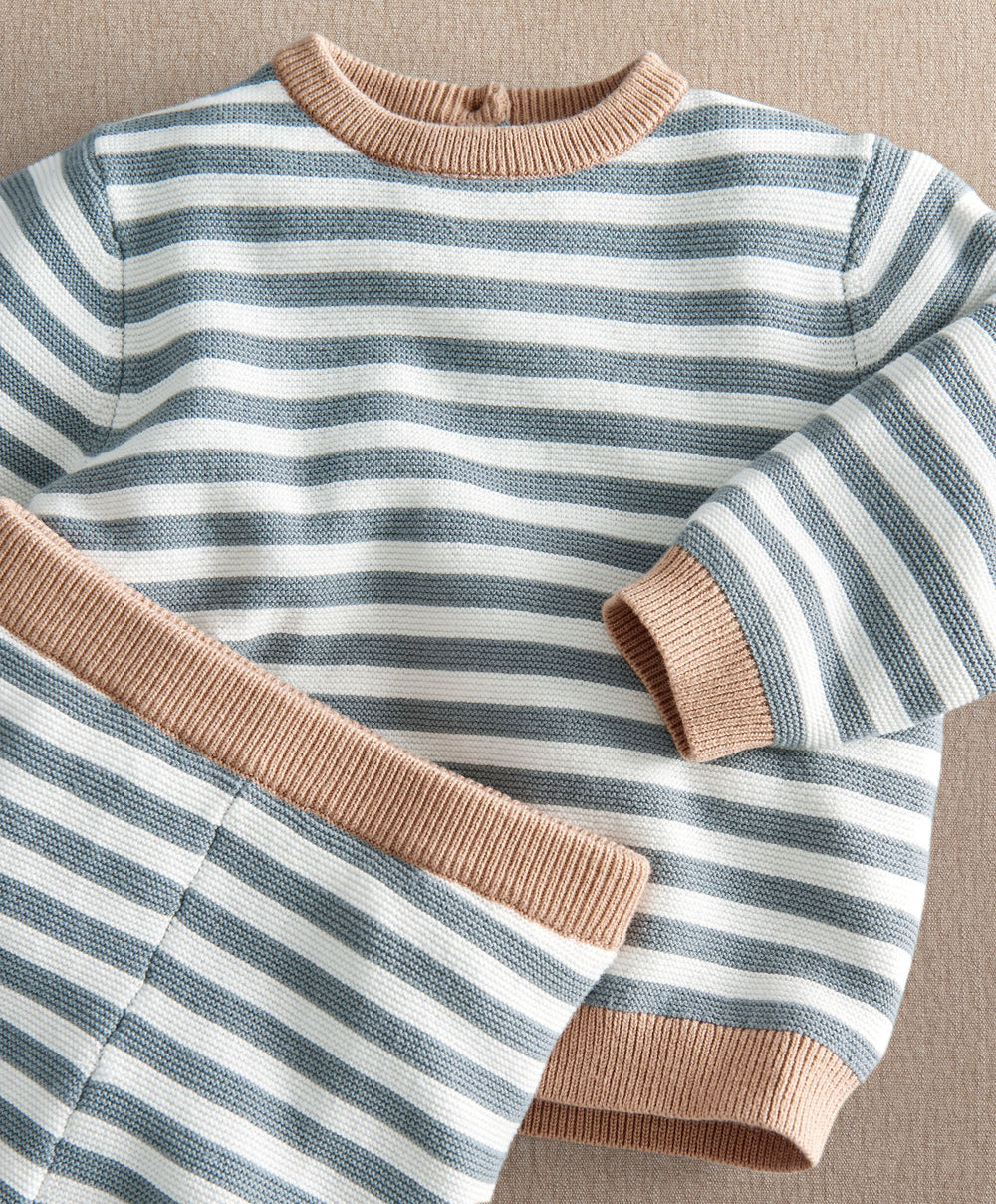 Mamas &amp; Papas 2pc Set Stripe Knit Set (Pack tof 2)
