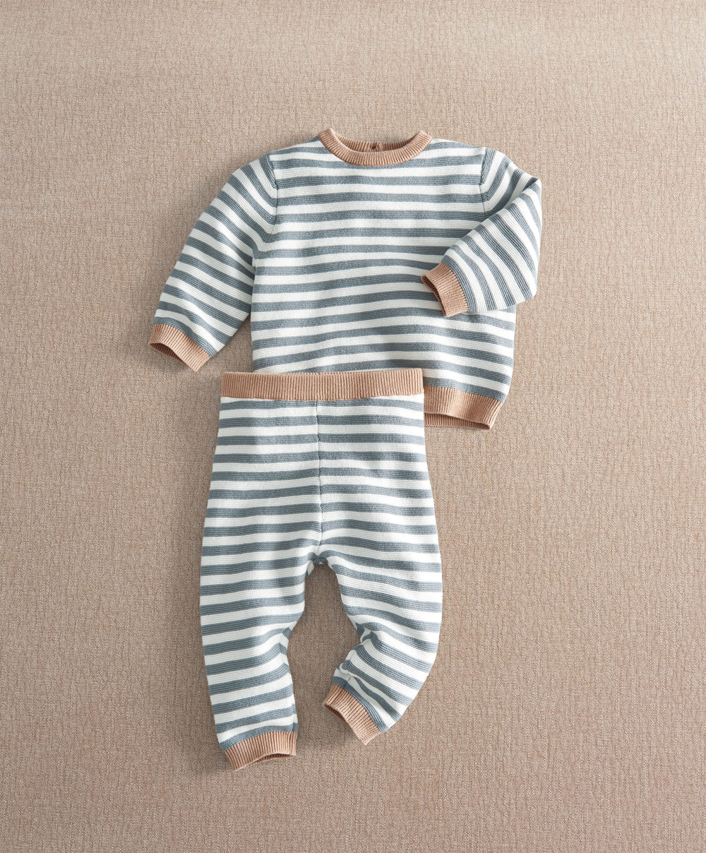 Mamas &amp; Papas 2pc Set Stripe Knit Set (Pack tof 2)