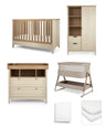Mamas & Papas 6pc Harwell Cashmere & Lua 2 Mocha/Wht Bundle