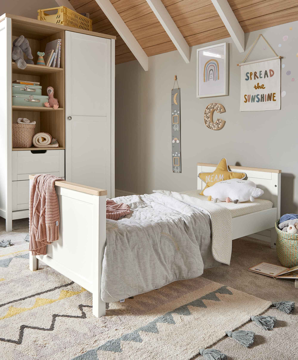 Mamas &amp; Papas 6pc Harwell White &amp; Lua 2 Mocha/Wht Bundle