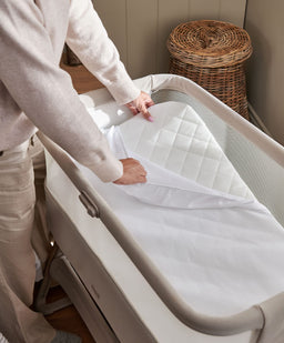 Mamas & Papas 6pc Harwell White & Lua 2 Mocha/Wht Bundle