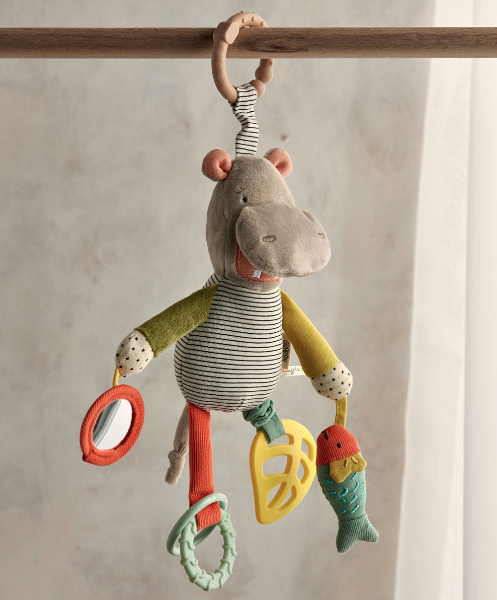 Mamas &amp; Papas Activity Toys Babyplay Jangly Henry Hippo