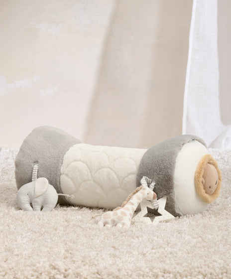 Tummy Time Roll - Welcome to the World Elephant Grey
