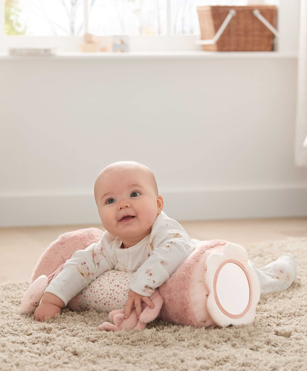 Mamas & Papas Activity Toys Welcome to the World Bunny Tummy Time Roll - Pink