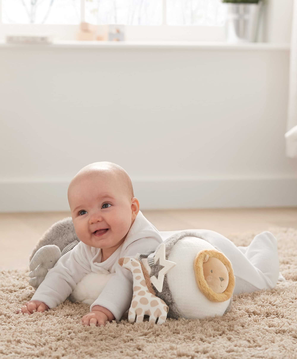 Mamas & Papas Activity Toys Welcome to the World Elephant Tummy Time Roll - Grey