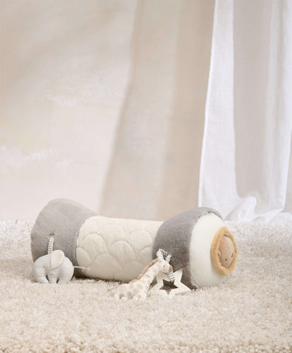 Mamas & Papas Activity Toys Welcome to the World Elephant Tummy Time Roll - Grey