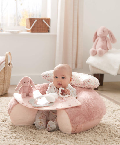 Mamas & Papas Activity Toys Welcome to the World Sit & Play Bunny Interactive Seat - Pink