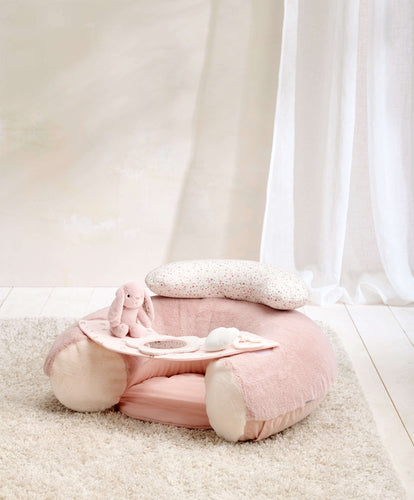 Mamas & Papas Activity Toys Welcome to the World Sit & Play Bunny Interactive Seat - Pink