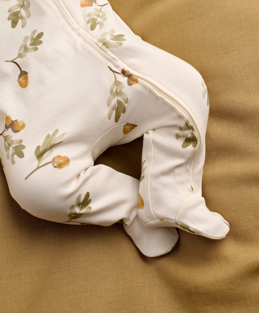 Mamas &amp; Papas All-in-Ones &amp; Bodysuits Acorn Print Zip All In One