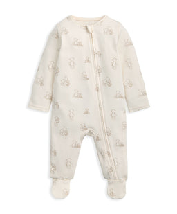 Mamas & Papas All-in-Ones & Bodysuits Bear Print All In One - Cream
