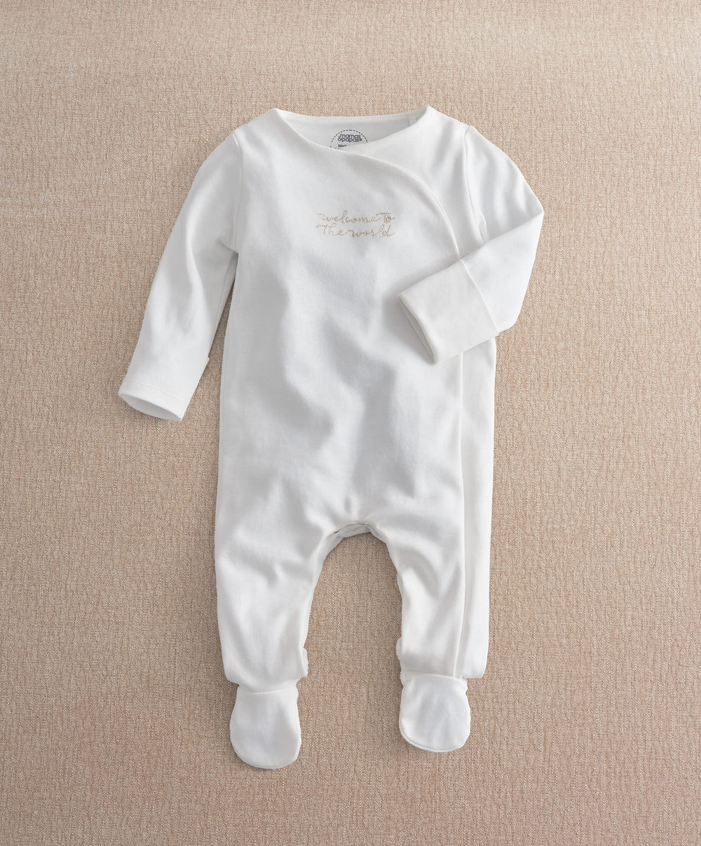 Mamas &amp; Papas All-in-Ones &amp; Bodysuits Blank Welcome To The World All In One