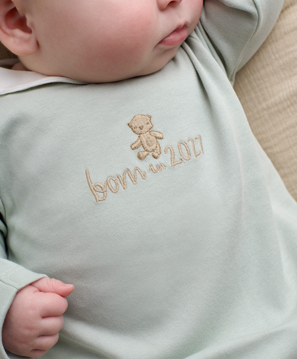 Mamas &amp; Papas All-in-Ones &amp; Bodysuits Born in 2027 Sleepsuit - Blue