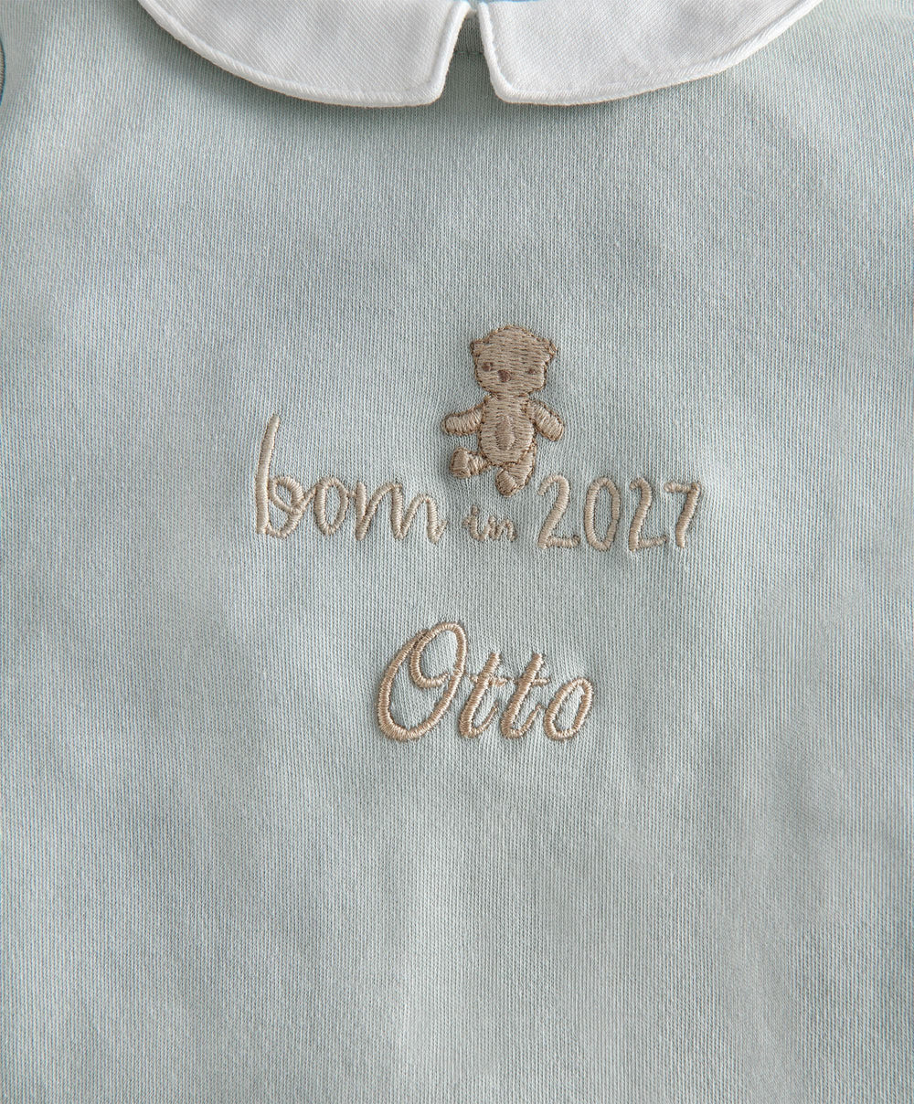 Mamas &amp; Papas All-in-Ones &amp; Bodysuits Born in 2027 Sleepsuit - Blue