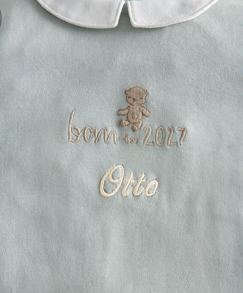 Mamas &amp; Papas All-in-Ones &amp; Bodysuits Born in 2027 Sleepsuit - Blue